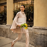 Rachel Microfiber Cape — cream — Marta Scarampi