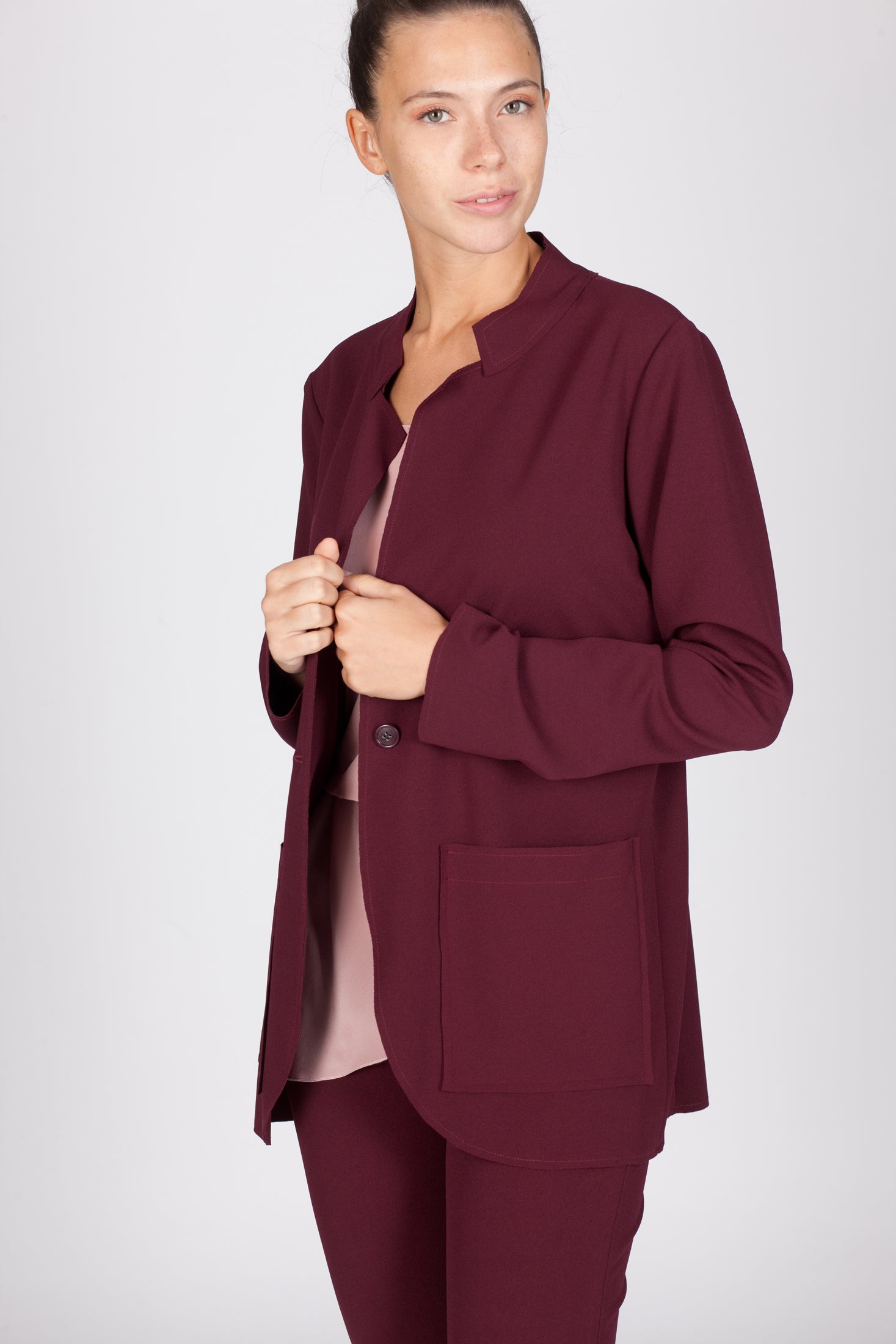 The Laura Blazer - Red Merlot