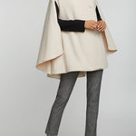 Rachel Microfiber Cape — cream — Marta Scarampi