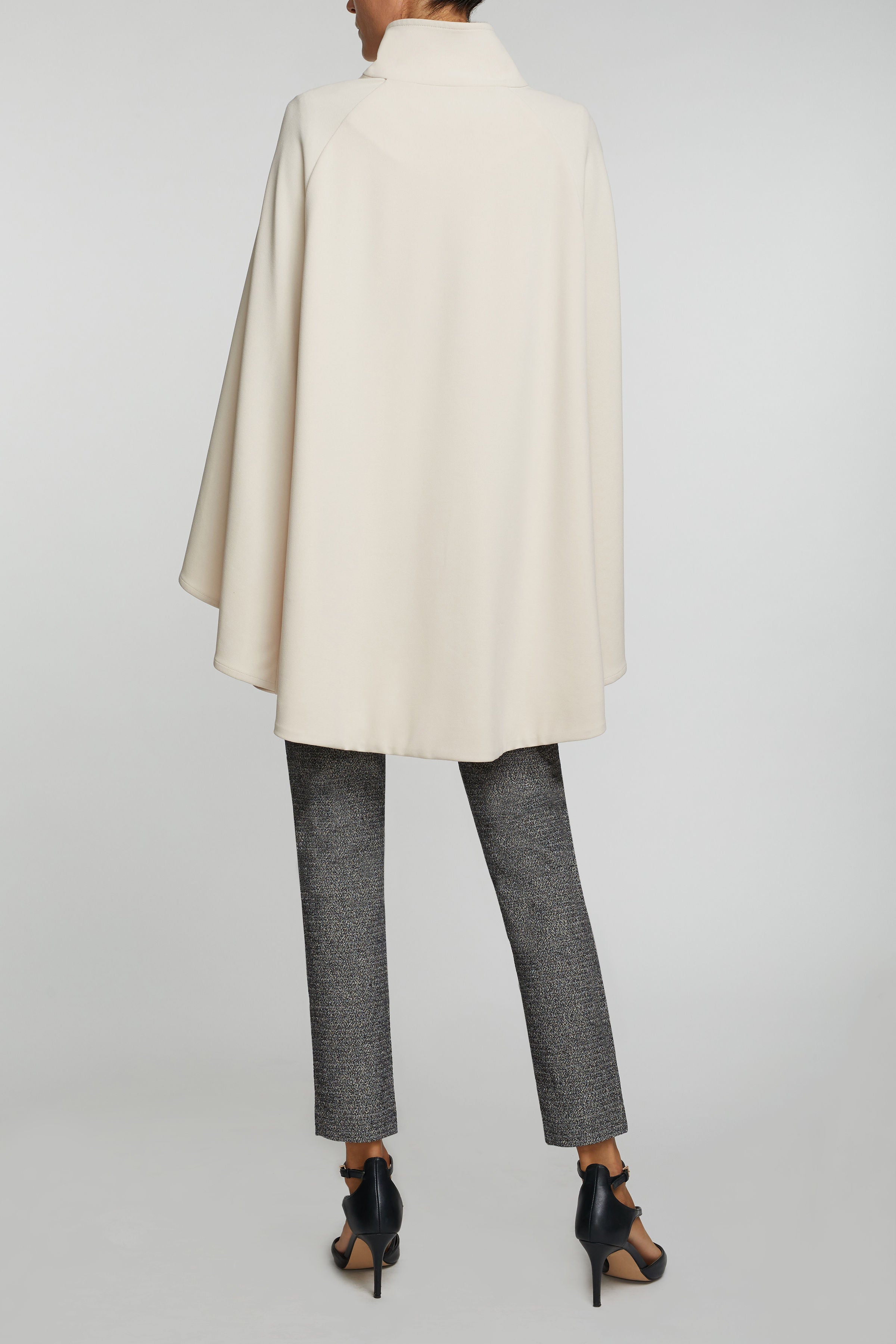 Rachel Microfiber Cape — cream — Marta Scarampi